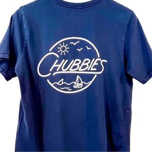 (EUC)Chubbies- Wknd Navy Blue T-shirt, Sz Medium